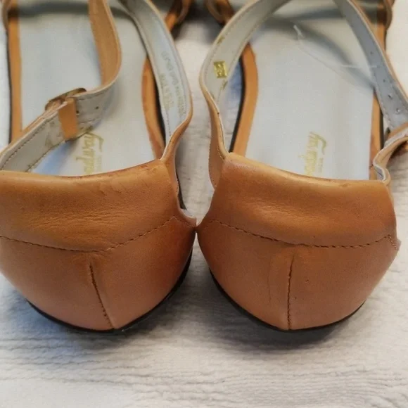 1N Broadway sandals flats open toe leather brown 10B - Picture 6 of 7